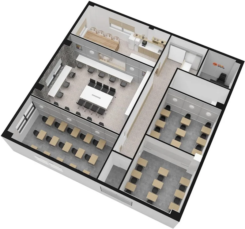 학원칸막이공사레이아웃